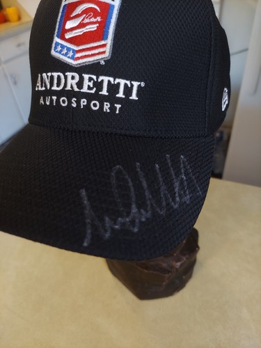 Andretti Racing Signed 39thirty New Era Hat Stretch M-L IndyCar Black Autosport