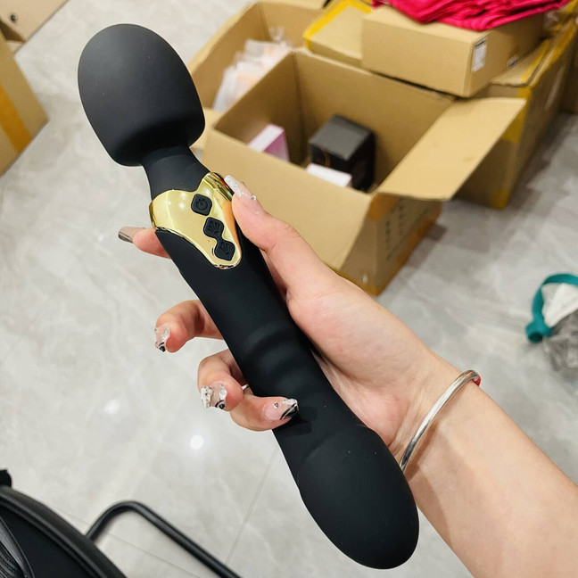 G-spot Vibrator Dildo Double Head Wand Massager Clit Stimulator Sex Toys Women