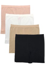 Breezies 4-pack Set Seamless Smoothing Mid-Thigh Short Basic