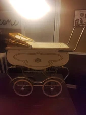 Vintage Baby Carriage Pram With Lion Emblems