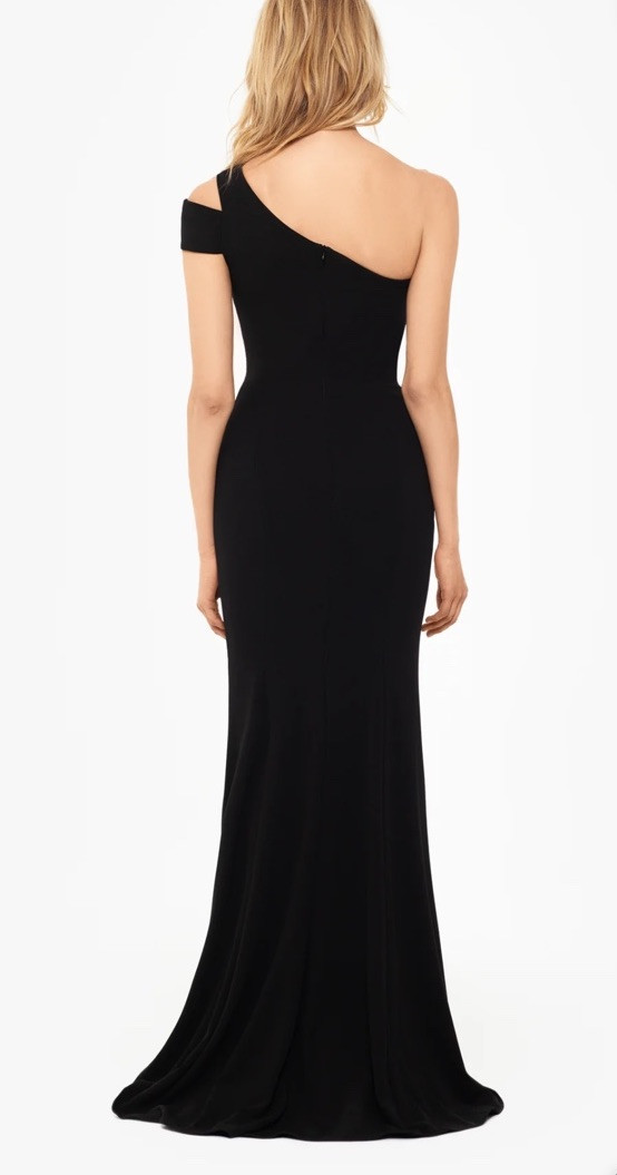 むーんfrankygrowBEAR CUT JQ GOWN BLACK Betsy & Adam Cutout One Shoulder Floor Length Gown Black