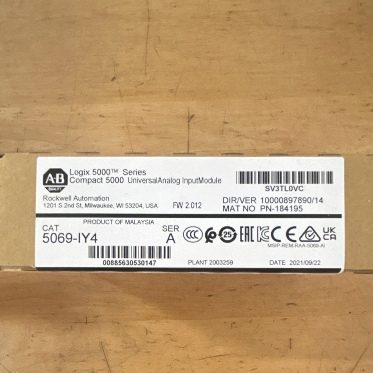 Allen-Bradley 5069-IY4 Compact 5000 Analog PLC Input Module | eBay