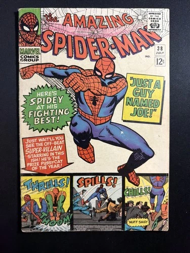 Amazing Spider-Man #38 1966 Marvel Comics Vintage Silver Age 1st Print Good/VG