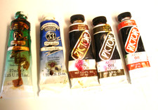 OIL PAINT 37 ML TUBES WINSOR  NEWTON and Pictor Brands Used Partials
