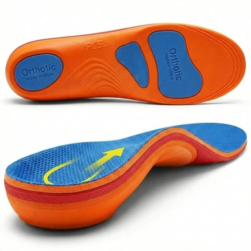 Orthotic Insoles Arch Support Plantar Fasciitis Flat Feet Back & Heel Pain 3-12
