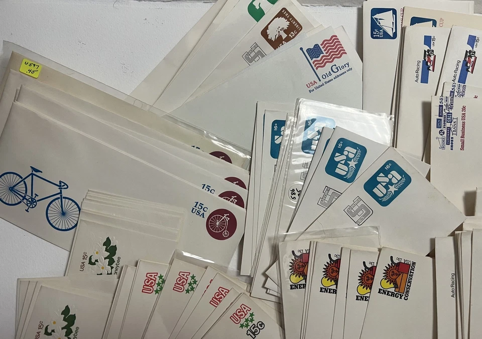 U.S. Random Lot of 114 Printed Stamp Envelopes-Never Used/Never Canceled MNH - Image 3 of 4