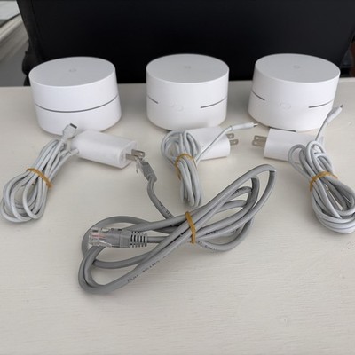 Google Nest Wifi Router White Wi-Fi Mesh System 3 Pack