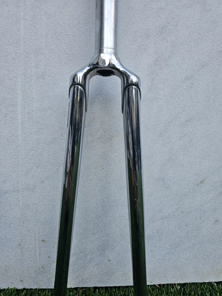 Columbus Cromor Steel Track Fork – 1" Threadless – Chromed – New (Blemishes) - Image 2 of 4
