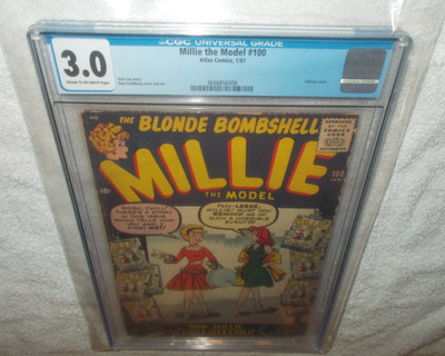 MILLIE THE MODEL # 100 CGC 3.0 ATLAS COMICS 1961 NEW SLAB