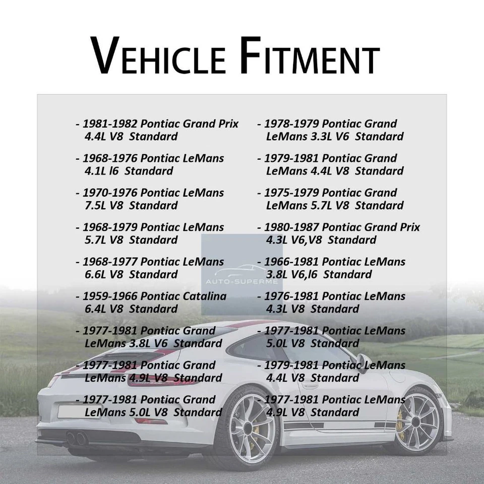 后轴所有接头 U 型接头适用于庞蒂亚克 Parisienne 5.3L 1962 - 1969 — 第 4/4 张图片