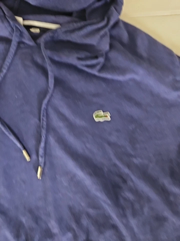 Sudadera con capucha para mujer Lacoste con parche de logotipo XXL Foto 2 de 4