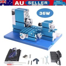 36W 20000RPM Upgraded Mini Metal Lathe Machine Motorized Metalworking DIY Tool