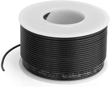 Golden Age Non-shielded Guitar Hookup Wire, Black, 100-foot roll