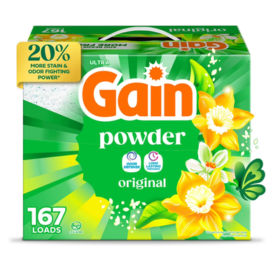 #ad Gain Powder Laundry Detergent Original Scent 154 oz 167 Loads $26.99