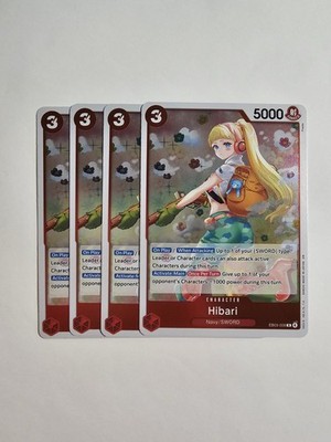 One Piece TCG   4x EB03-008   [Hibari]   R   NM   ENG   Heroines