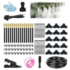 Garden Irrigation Watering Systems Kit, 50FT Greenhouse Automatic Water Misting