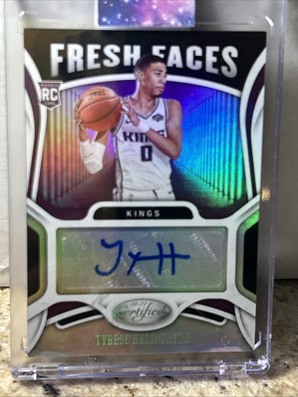 2020-21 Panini Certified - Fresh Faces Signatures Tyrese Haliburton #FS-HAL (AU,