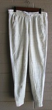 Adidas Originals Womens Stripe Cuffed Tennis Track Pants Heather Gray Small Flaw