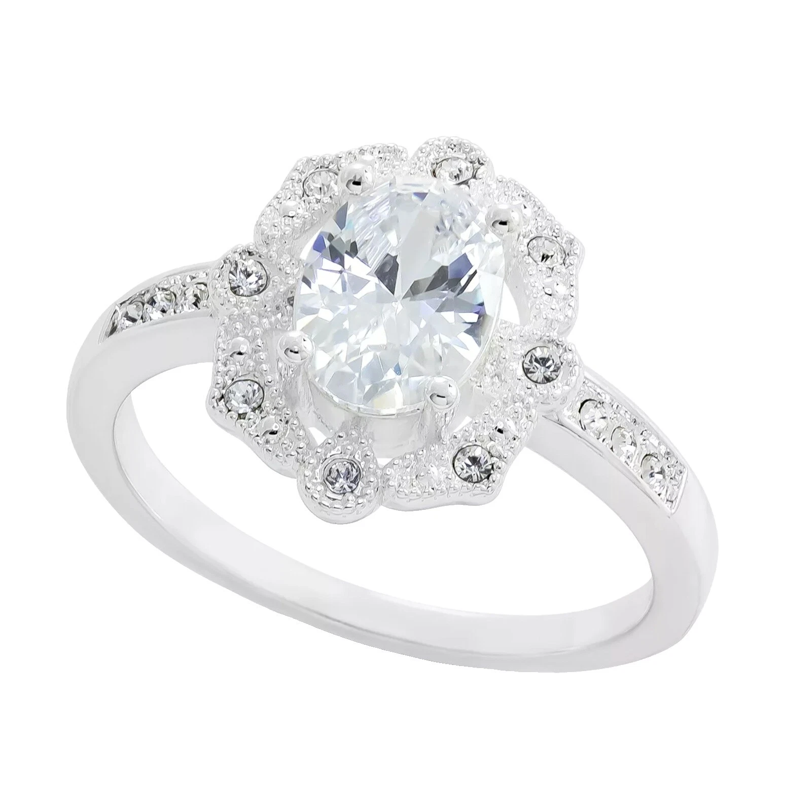 Chapado En Plata Anillos de Moda Religiosa