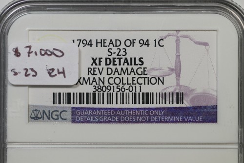 1794 S-23 R-4 NGC XF Details Liberty Cap Large Cent Coin 1c - Picture 5 of 5