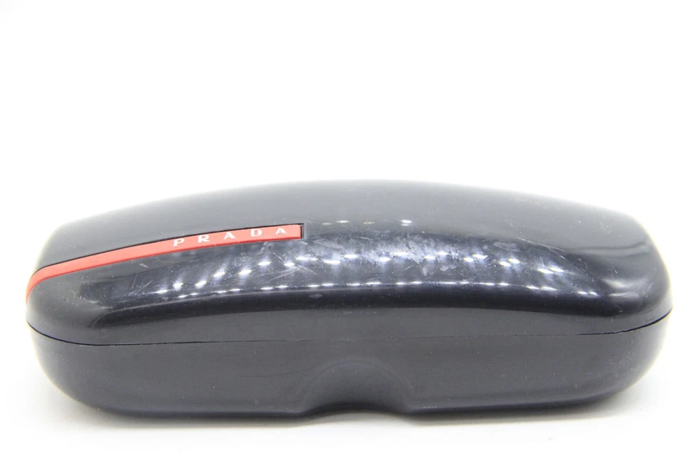 PRADA SPORT NEGRO PEQUEÑO AUTÉNTICO GAFAS GAFAS GAFAS DE SOL SOLO ESTUCHE Foto 2 de 4