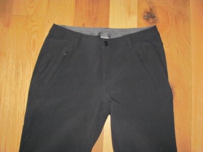 REI Black Travel Hiking Stretchy Pants 4 Pockets Zip Leg Women's 6