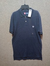 CHAPS MEN'S SHORT SLEEVE POLO SHIRT BLACK Size Small NWT 40
