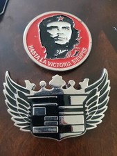 vintage Belt Buckles, Caddilac With Wings Logo And Che Guevara Very Cool