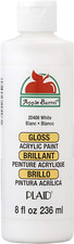 Apple Barrel Gloss Acrylic Paint in Assorted Colors 8 Oz , 20408 Gloss White