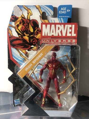 Marvel Universe Modellino IRON SPIDER 3,75" Serie 5 #008 2013 LEGGERE BENE - Foto 6 di 10