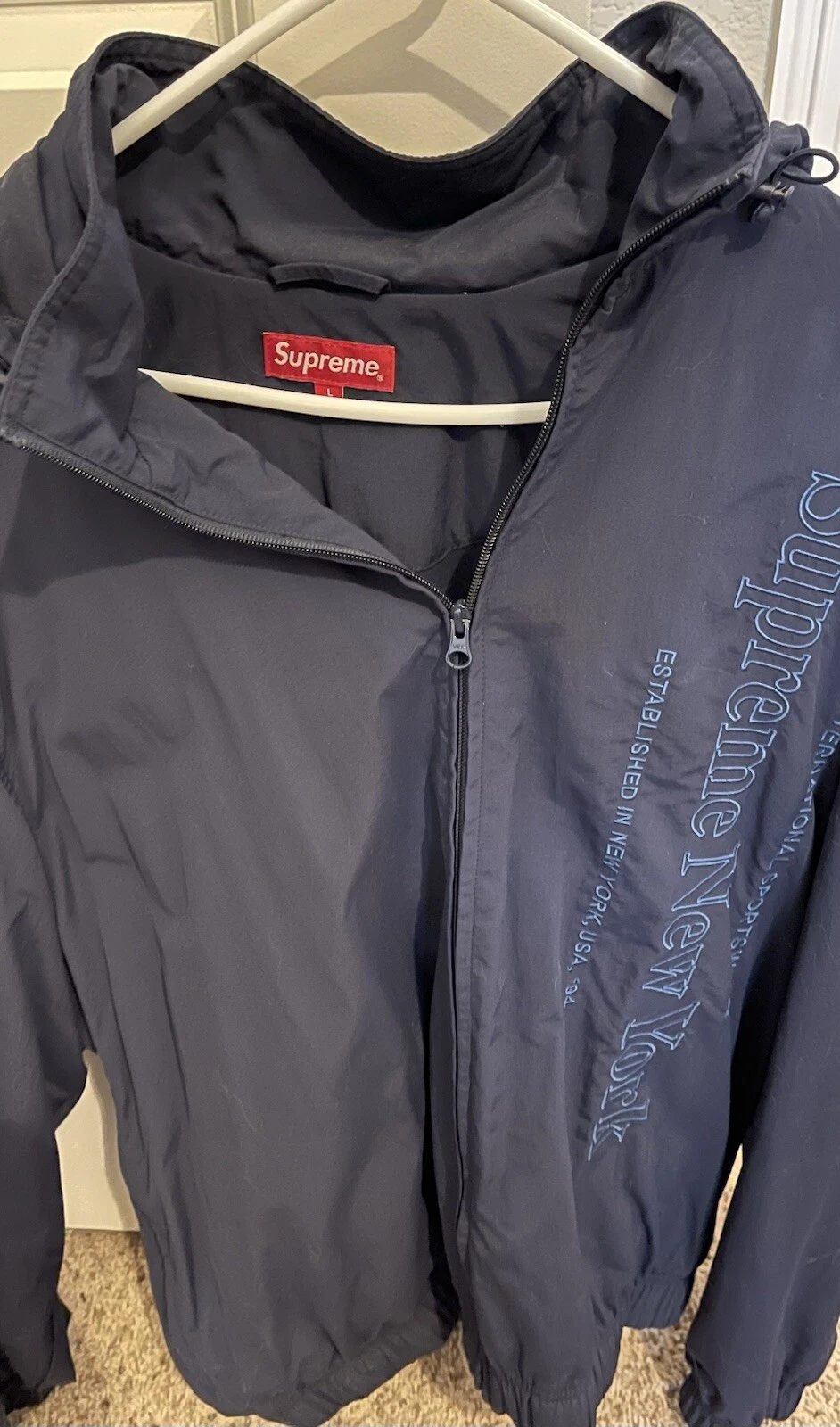Veste de survêtement logo latéral suprême