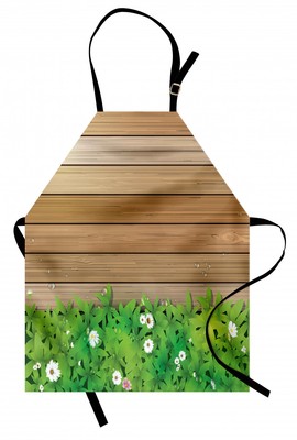Garden Apron Unisex Kitchen Bib with Adjustable Neck for Cooking Baking