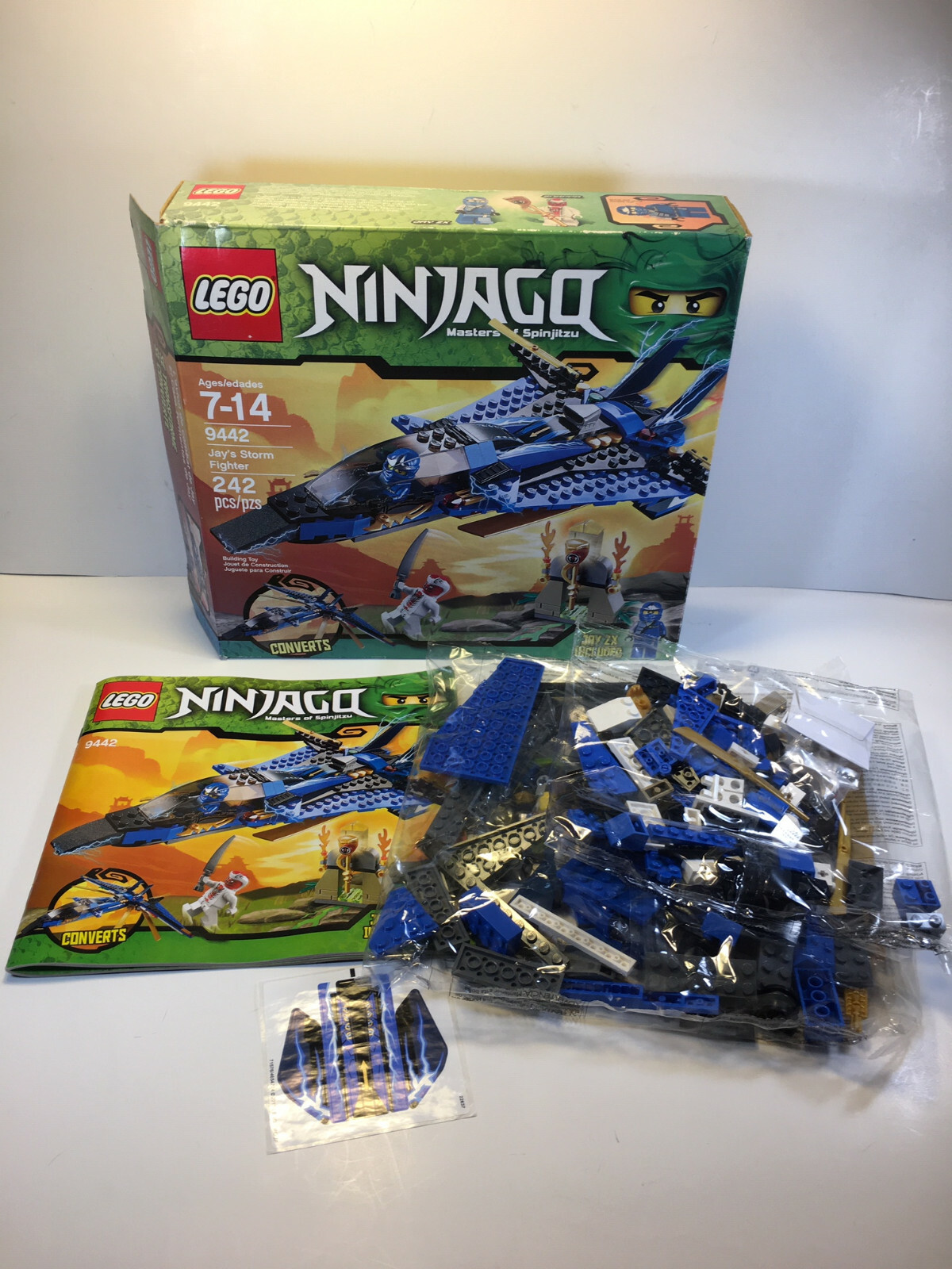 lego ninjago jay's storm fighter 9442