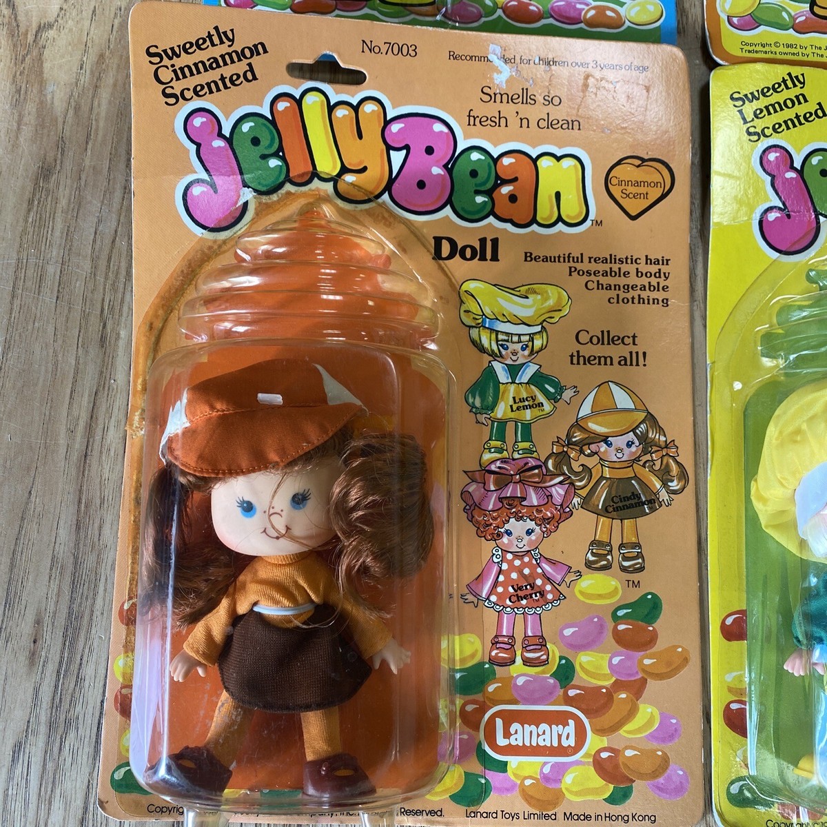 Lanard 1981 Jelly Bean Doll Lot New On Card 2x Dolls 2x Outfits | eBay