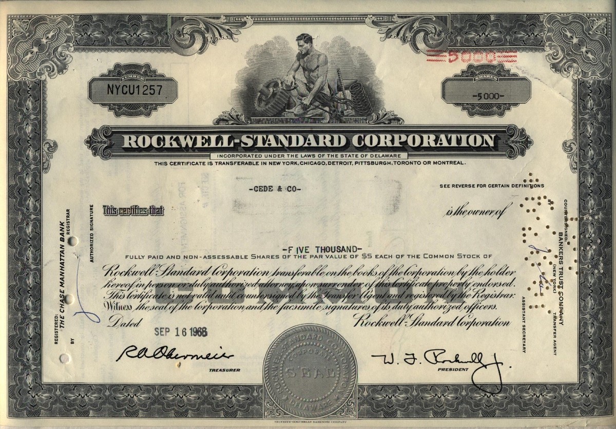 ROCKWELL STANDARD レジスター ヴィンテージ