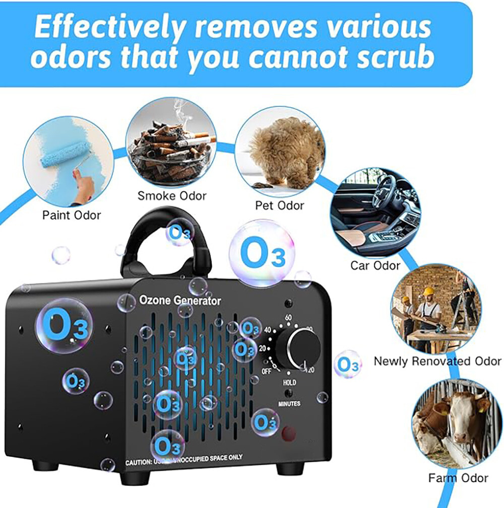 36000mg/h Ozone Generator Machine Air Purifier Ionizer Ozonator