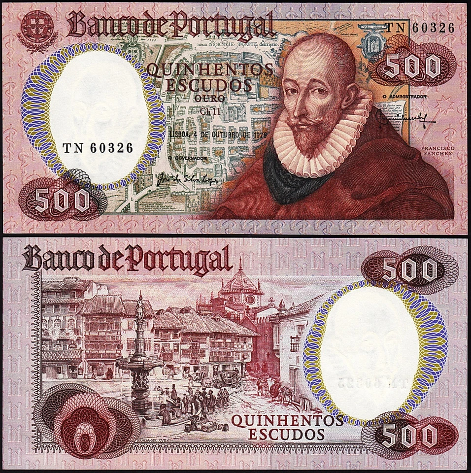 Portugal 500 Escudos 1979, aAU, 6 Pcs LOT, Consecutive, P-177 - Image 2 of 4