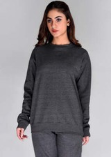 Ladies Soft Fleece Fabric Sweatshirt Grey