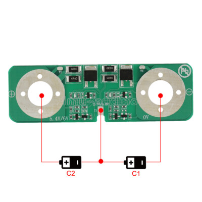 2S 2 Cells 2.7V 3000F Super Farad Capacitor Balance Board Equalization Board-