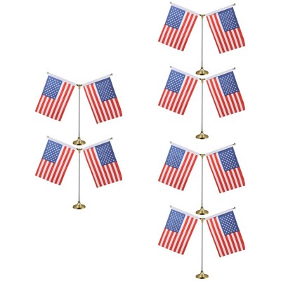 2pcs Tabelle American Flag Amerikanische Flagge Miniatur Amerikanischen Flagge