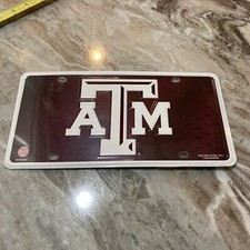 Texas A M Aggies University NCAA Tag Metal License Plate Sign Rico Industries