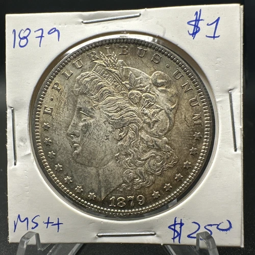 1879 $1 Morgan Silver Dollar - GEM BU - TONER - Free Shipping Fresh Roll A4/7