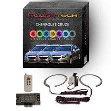 RGB Multi Color LED Halo kit with RF Remote for 11-15 Chevrolet Cruze Headlights