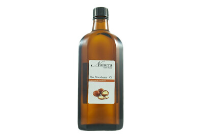 147,8 /100ml Macadamianussöl bio kaltgepresst unraffiniert nativ 250ml Glas kba