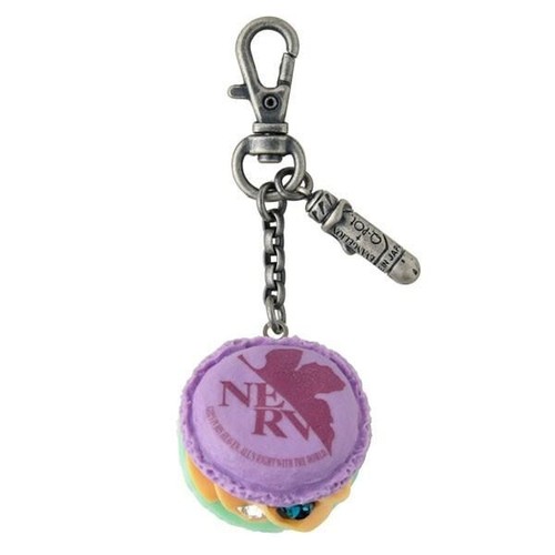 Evangelion Unit-01 Macaron Q-Pot Bag Charm W/ EVA Drawstring Christmas Pouch New - Picture 9 of 9