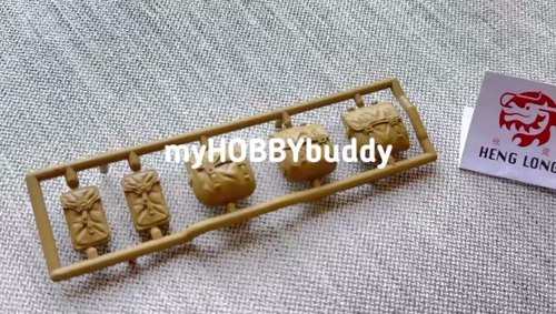 Henglong RC Tank 1/16 2.4GHz 3898 USA M4A3 Sherman Spare Tank Tool Bags Part Set - Video 1 of 1