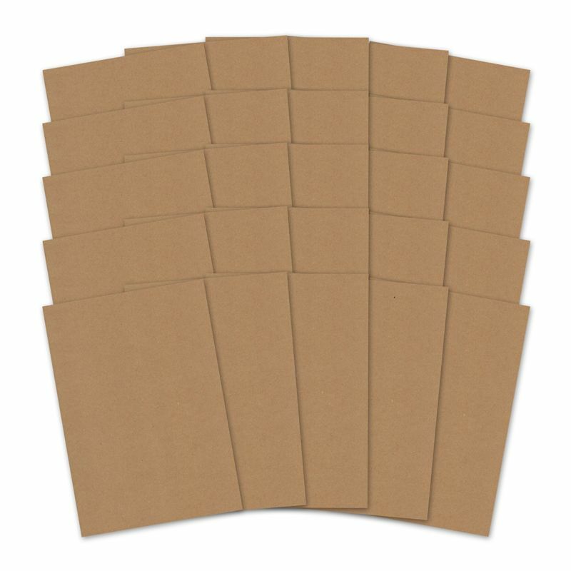 10 x A4 Sheets Crafters Companion Brown Kraft Card 280gsm new