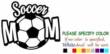 SOCCER MOM Vinyl Decal Sticker Car Window Bumper Wall Laptop 6"
