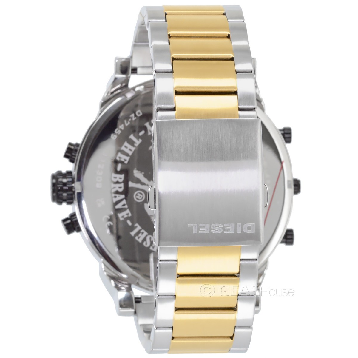 DIESEL Mens MR Daddy 2.0 Large Chronograph Watch Black Dial