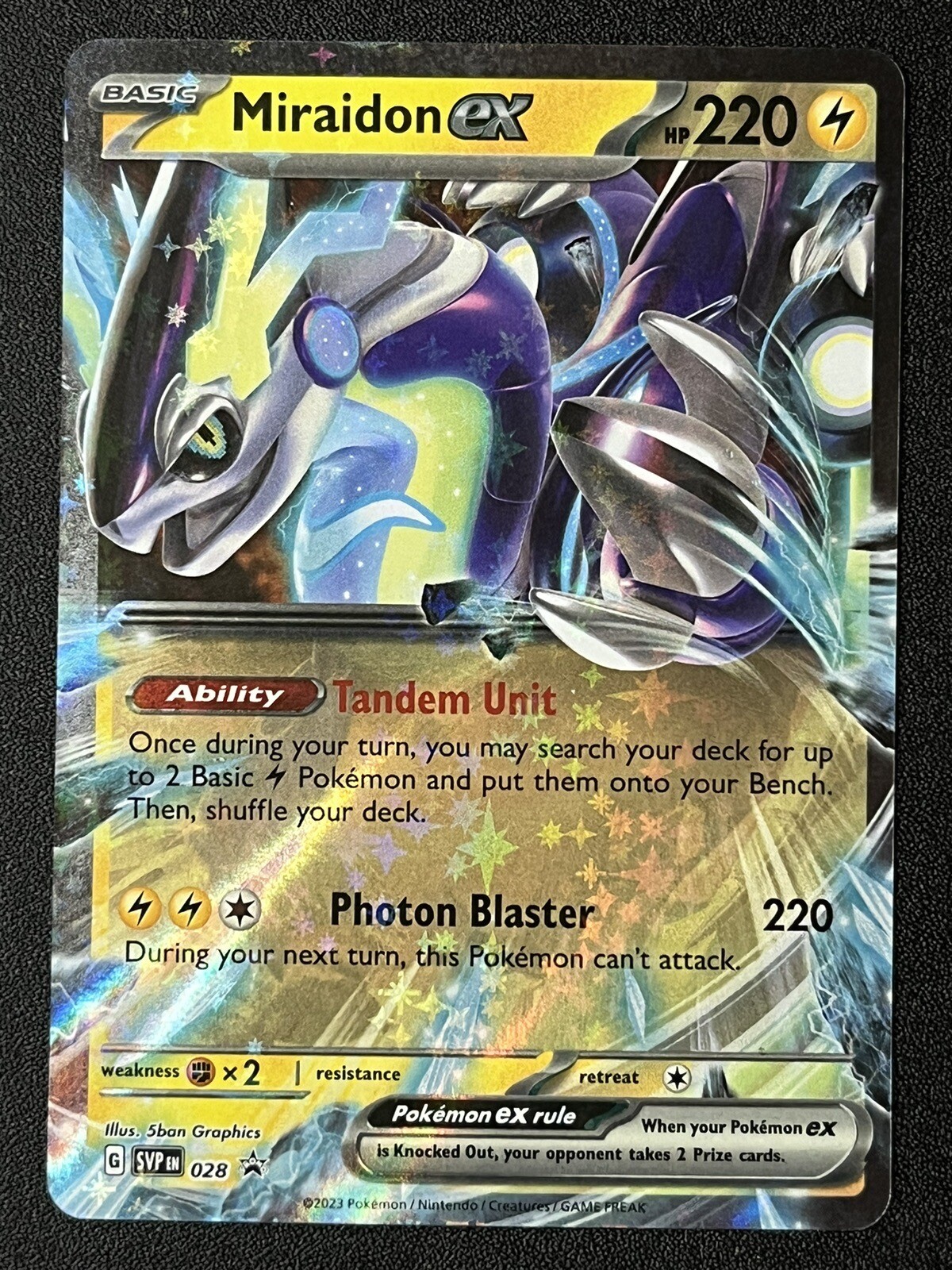 Miraidon ex SVP Black Star Promos SVP028 NM Holo Promo Pokémon TCG